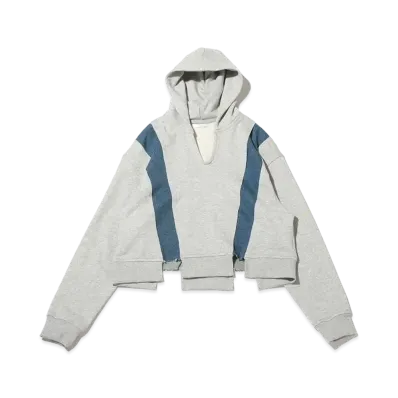 atmos pink Denim Docking Short Hoodie "Gray"