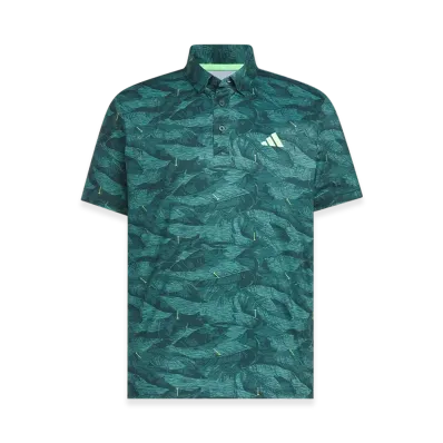 adidas Golf Graphic AOP Short-Sleeve Polo Shirt "Aurora Ivy"