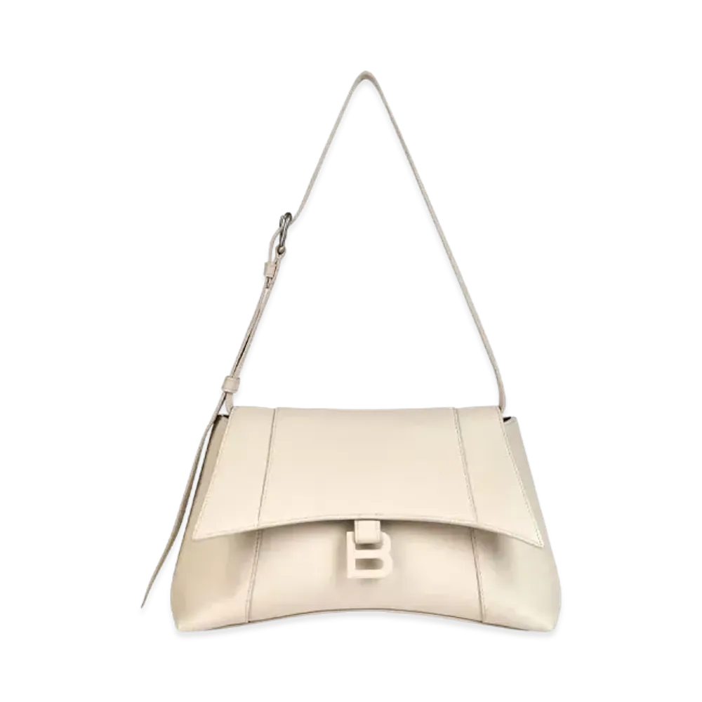Balenciaga Women's Downtown Small Shoulder Bag "Beige"