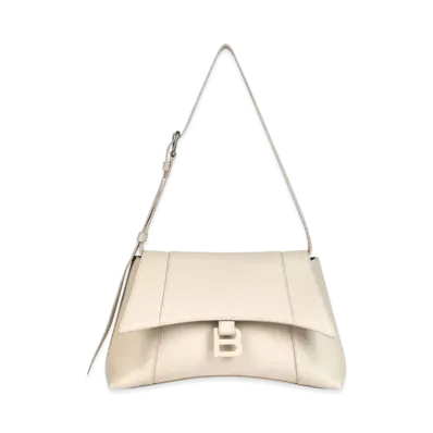 Balenciaga Women's Downtown Small Shoulder Bag "Beige"