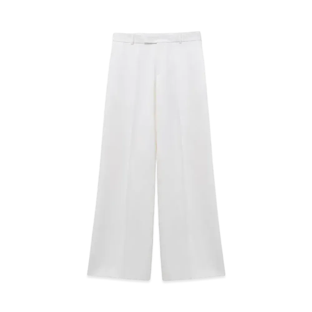Alexander McQUEEN Low Rise Tailored Pants "Soft White"