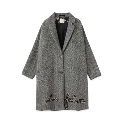 Ron Herman 15th Anniversary Forte Forte In Love with Future Wool Coat "Gray"