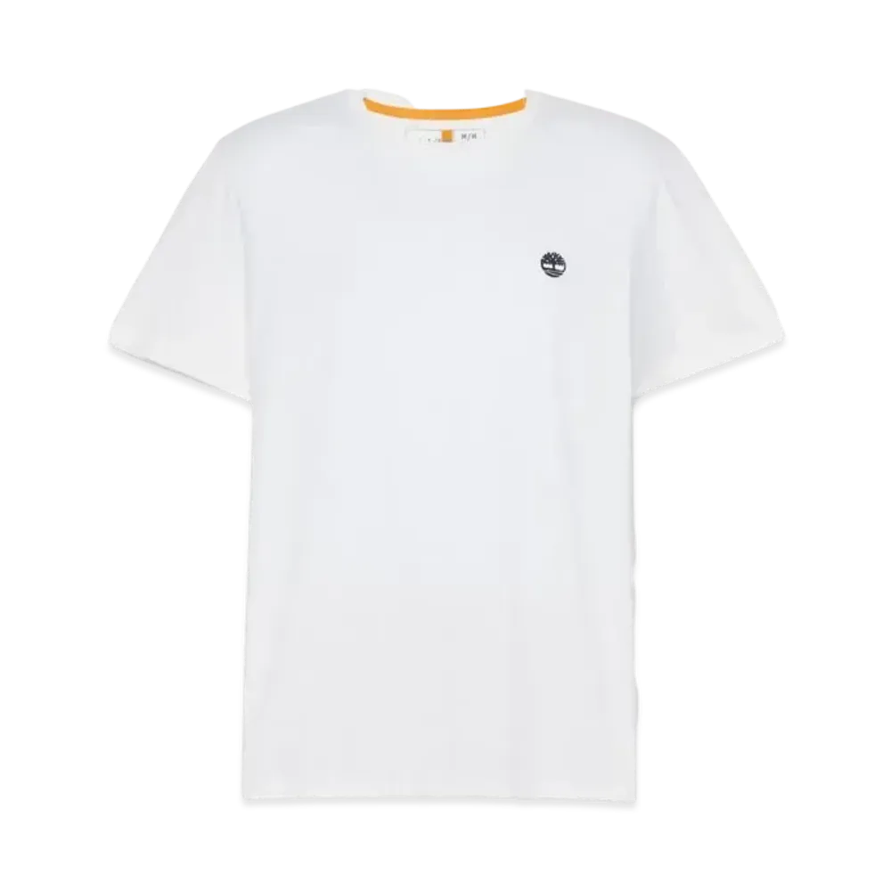 Timberland Men's Short Sleeve Oyster River Chest Logo Tee "White"