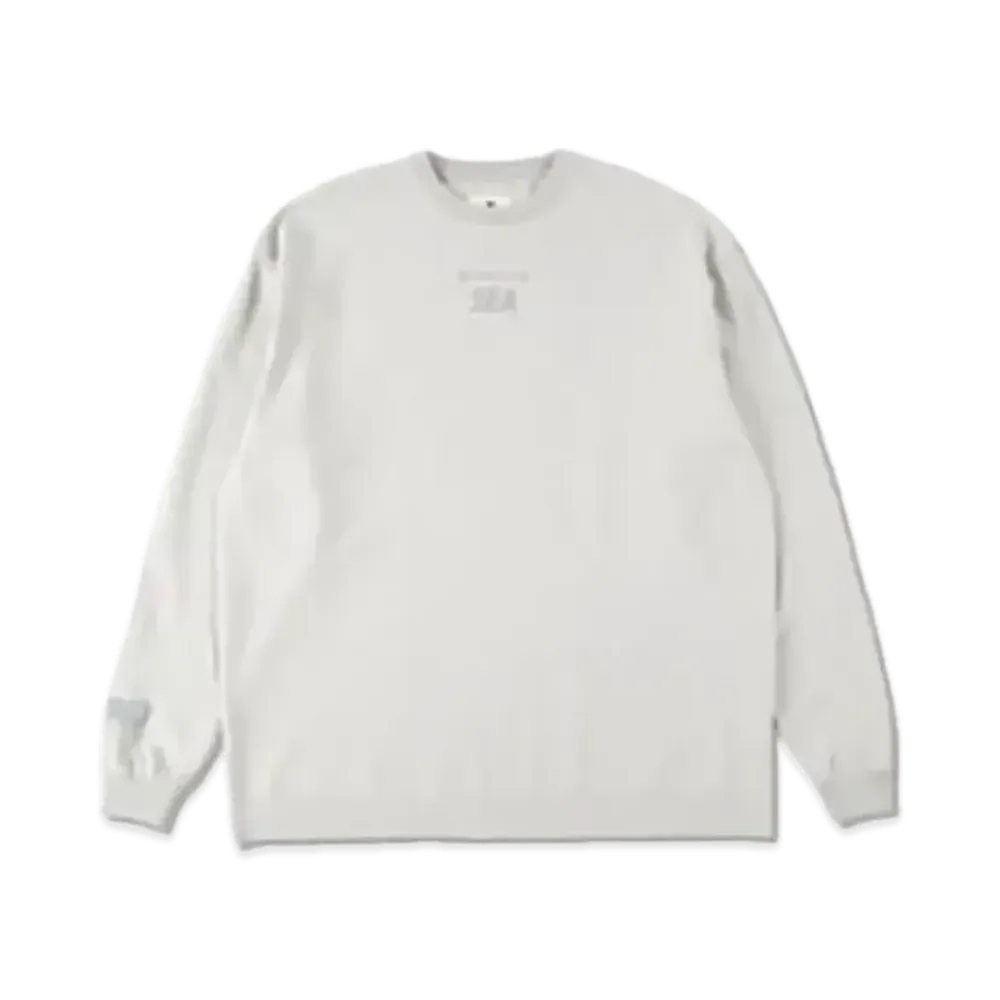 Snow Peak x WIND AND SEA CO/PE Dry L/S Tshirt Light Gray