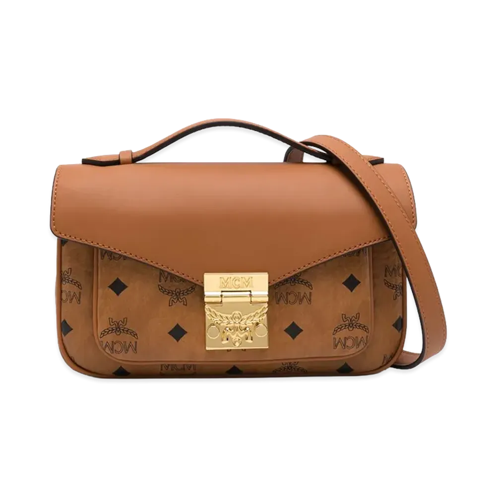 MCM Women's 'Tracy' Medium Shoulder Bag "Brown"