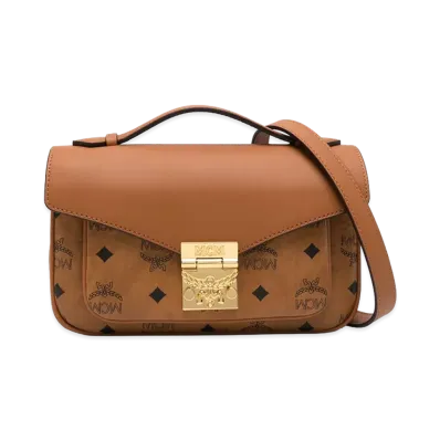MCM Women's 'Tracy' Medium Shoulder Bag "Brown"