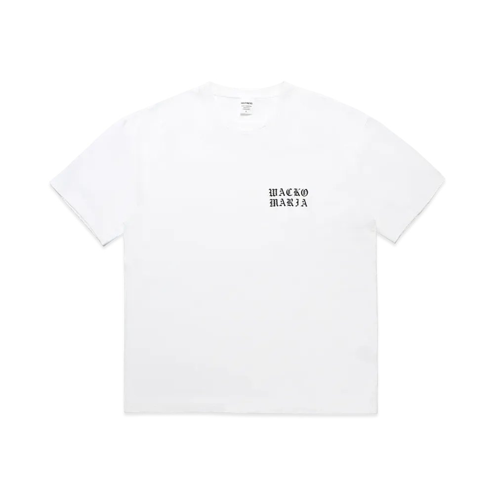 WACKO MARIA Washed Heavy Weight T-Shirt "White"