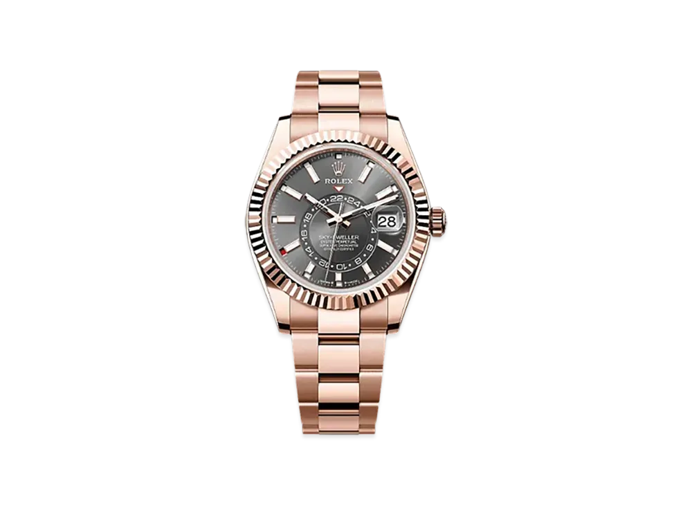 ROLEX Sky-Dweller 42mm Everose Gold 336935 "Slate"