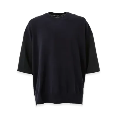COMME des GARCONS HOMME Knit Exchange T-Shirt "Navy"