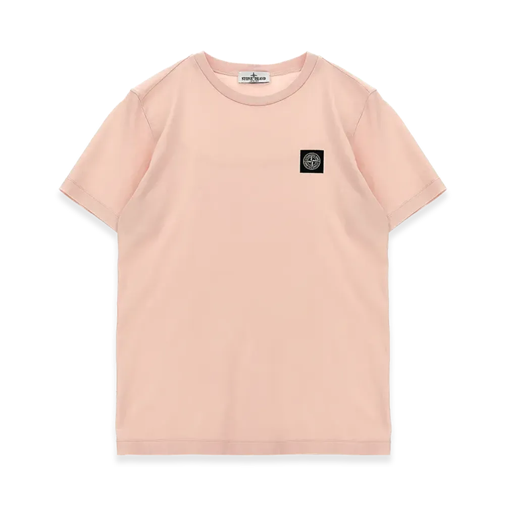 Stone Island Kids Logo Badge T-Shirt "Pink"