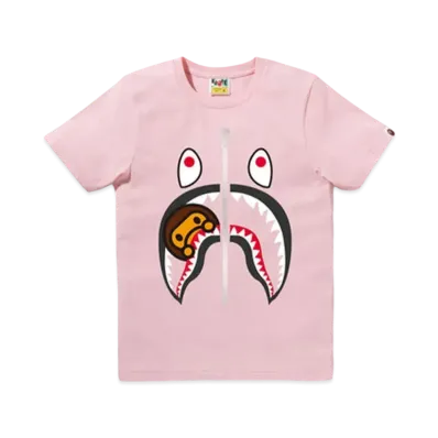 A BATHING APE Milo Shark Tee "Pink"