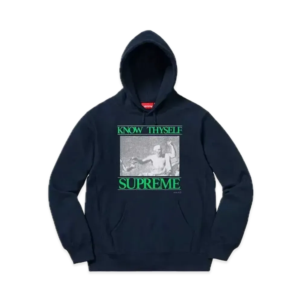 Supreme Know Thyself Hooded Sweatshirt "Navy"