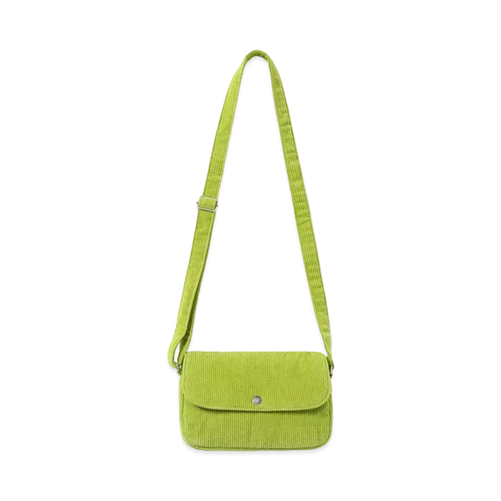 thisisneverthat Wide Wale Cord Shoulder Bag "Lime"