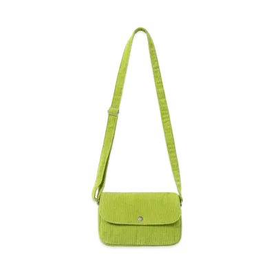 thisisneverthat Wide Wale Cord Shoulder Bag "Lime"
