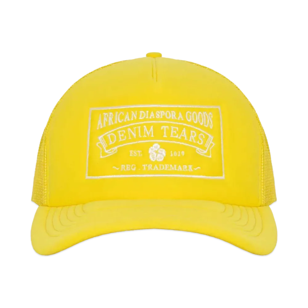 DENIM TEARS ADG Trucker Hat "Yellow"