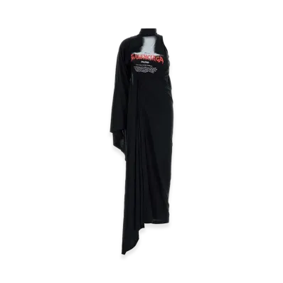 BALENCIAGA Women's Cotton Dress "Black"