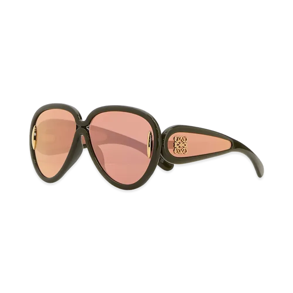 LOEWE Army Green Acetate Sunglasses "Green"