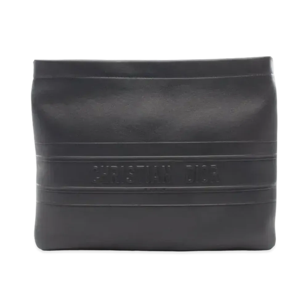 Dior STRIPE POUCH Clutch Bag "Black"