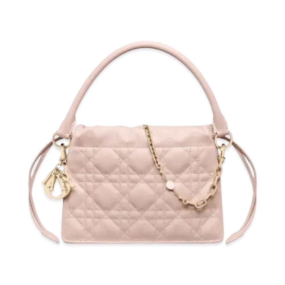 Dior Lady Dior Milly Mini Bag Cannage Lambskin "Powder Pink"