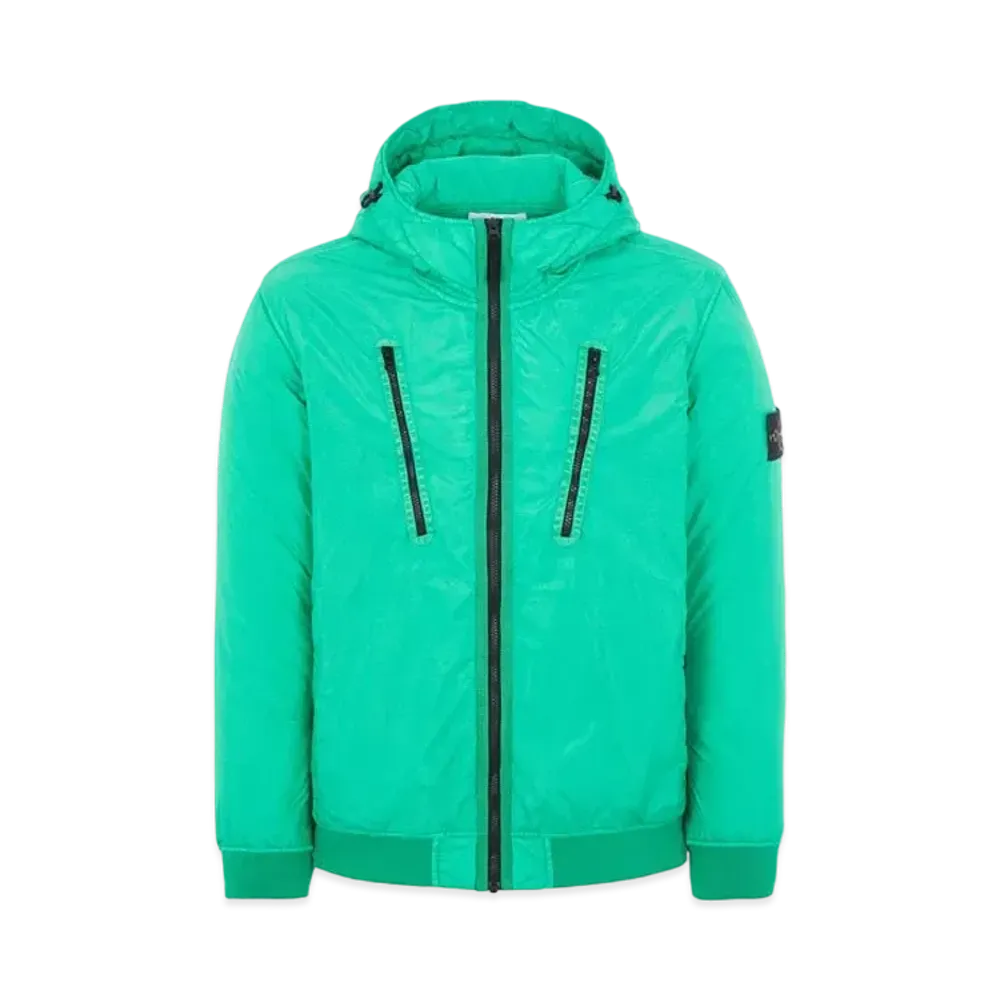 Stone Island 42223 GARMENT DYED CRINKLE REPS NY CON WITH PRIMALOFT-TC "Green"
