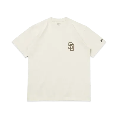 NEW ERA MLB Apparel Regular Fit Short Sleeve Cotton T-Shirt World Series San Diego Padres "Stone"