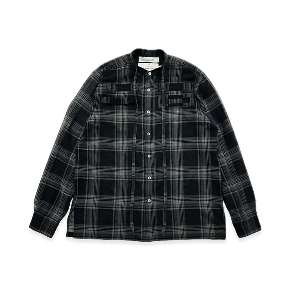 DAIRIKU "Astronaut" Check Tie Shirt "Black/Grey"
