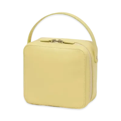 AURALEE Leather Small Travel Case "Yellow"
