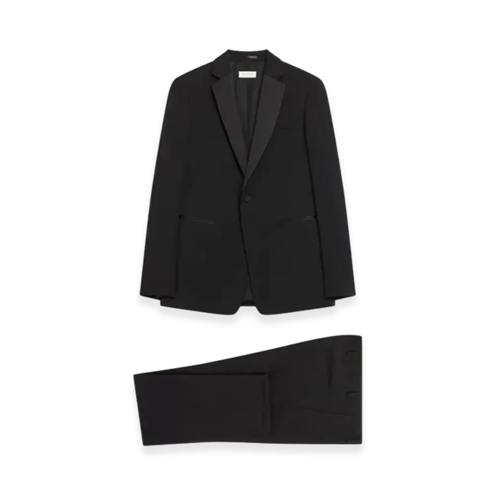 DRIES VAN NOTEN Slim Fit Tuxedo "Black"