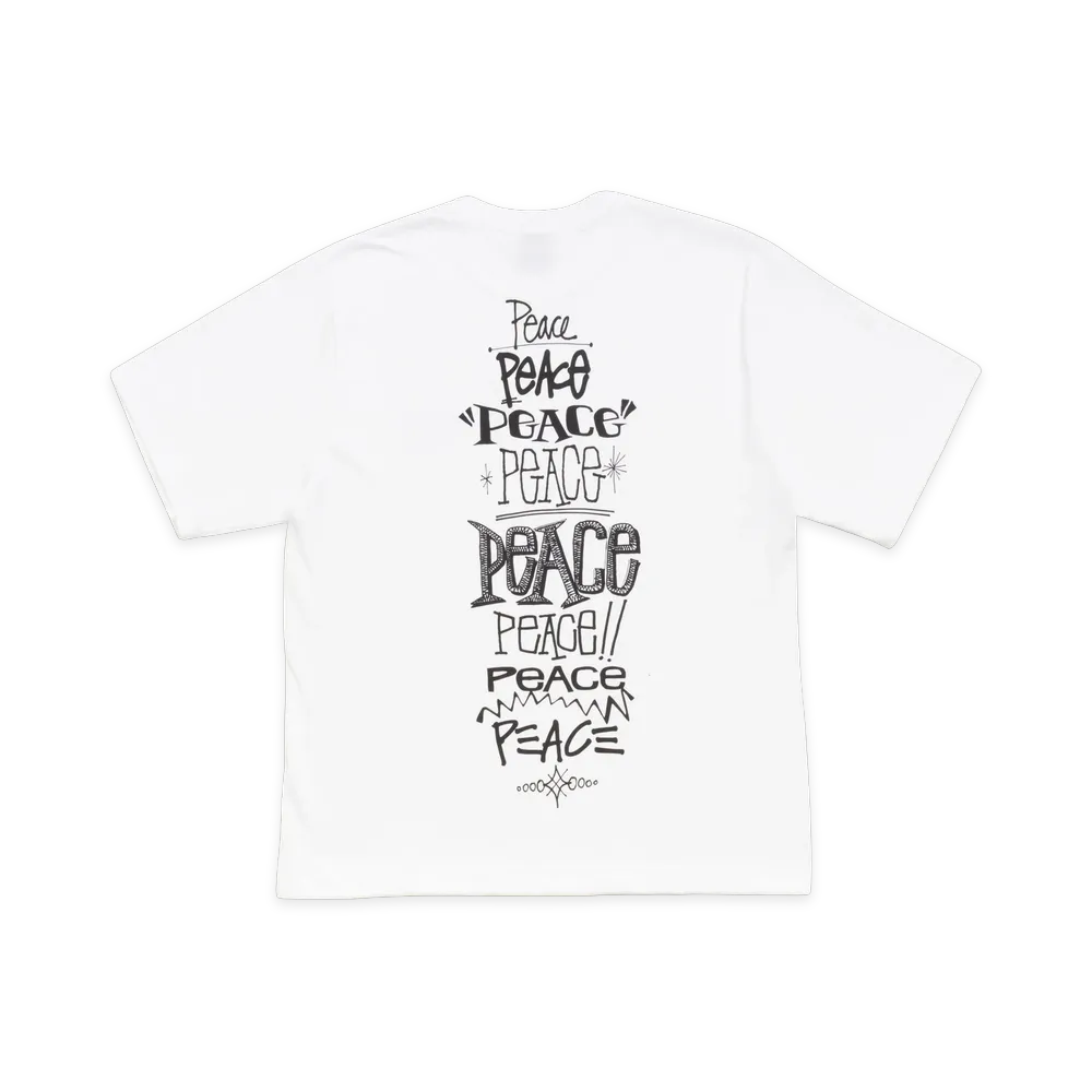 Stussy Peace Increased Tee "White"