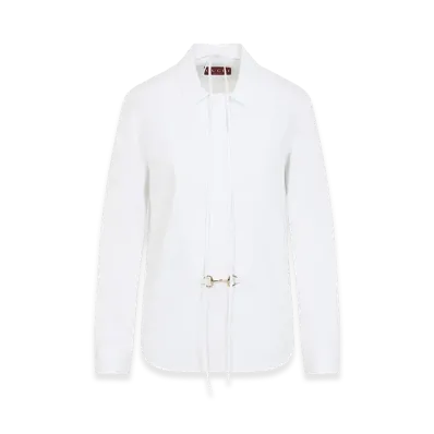 GUCCI Women's Horsebit Shirt "White"