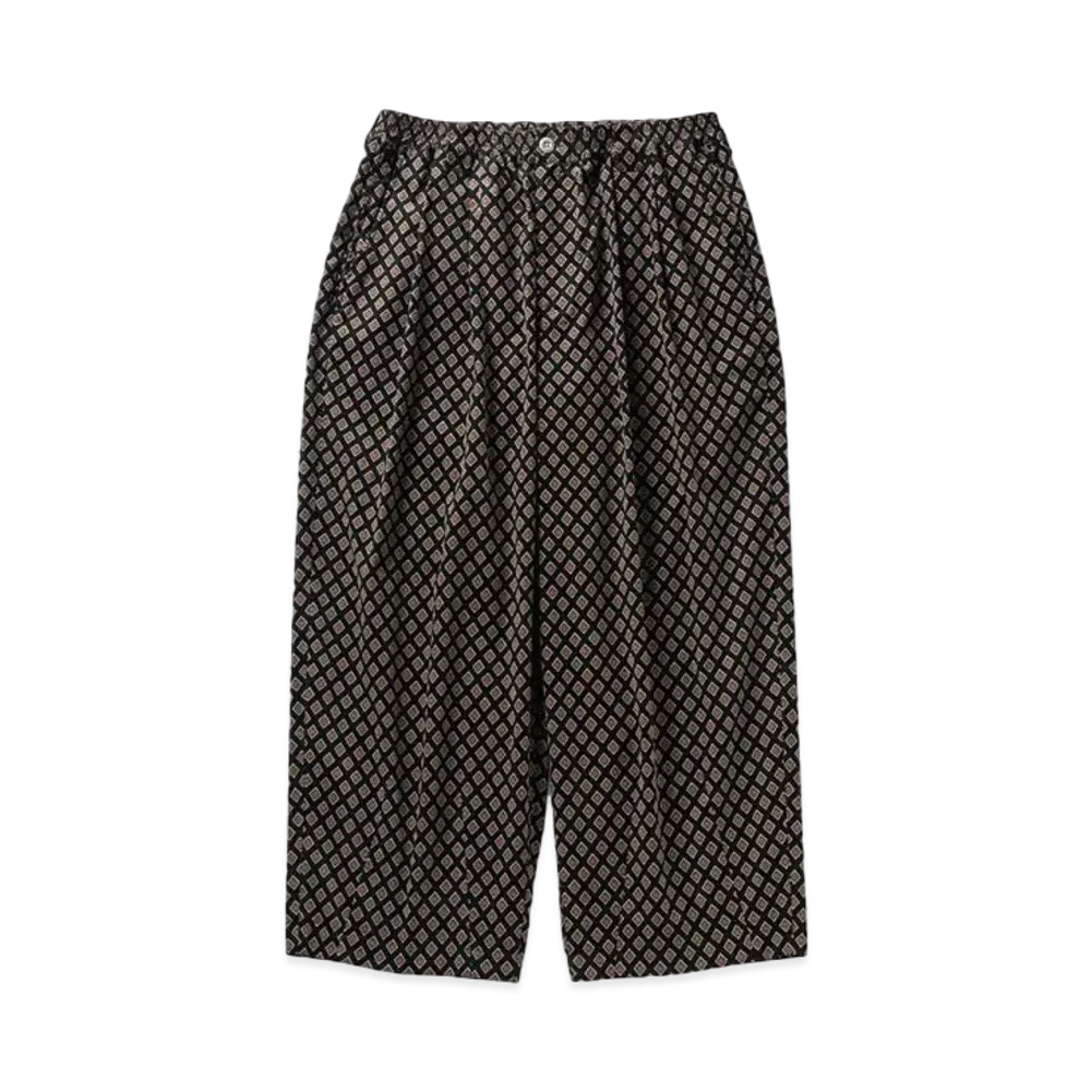 TIGHTBOOTH Rhombus Corduroy Baggy Slacks "Black"