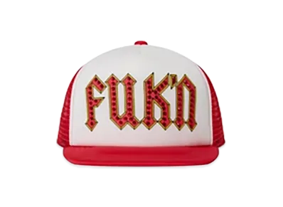 BlackEyePatch Rhinestone Fuk’N Mesh Cap "Red"
