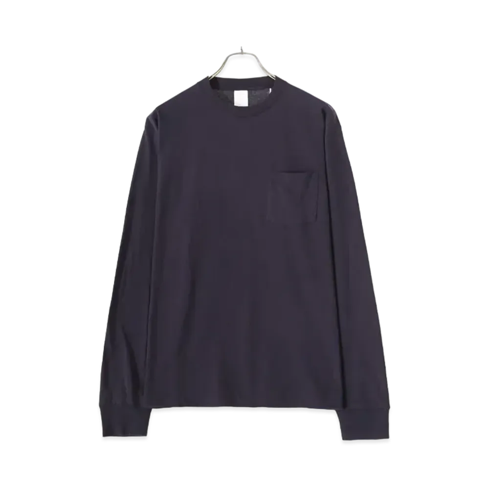 COMOLI Surplus Long Sleeve T-shirt "Navy"
