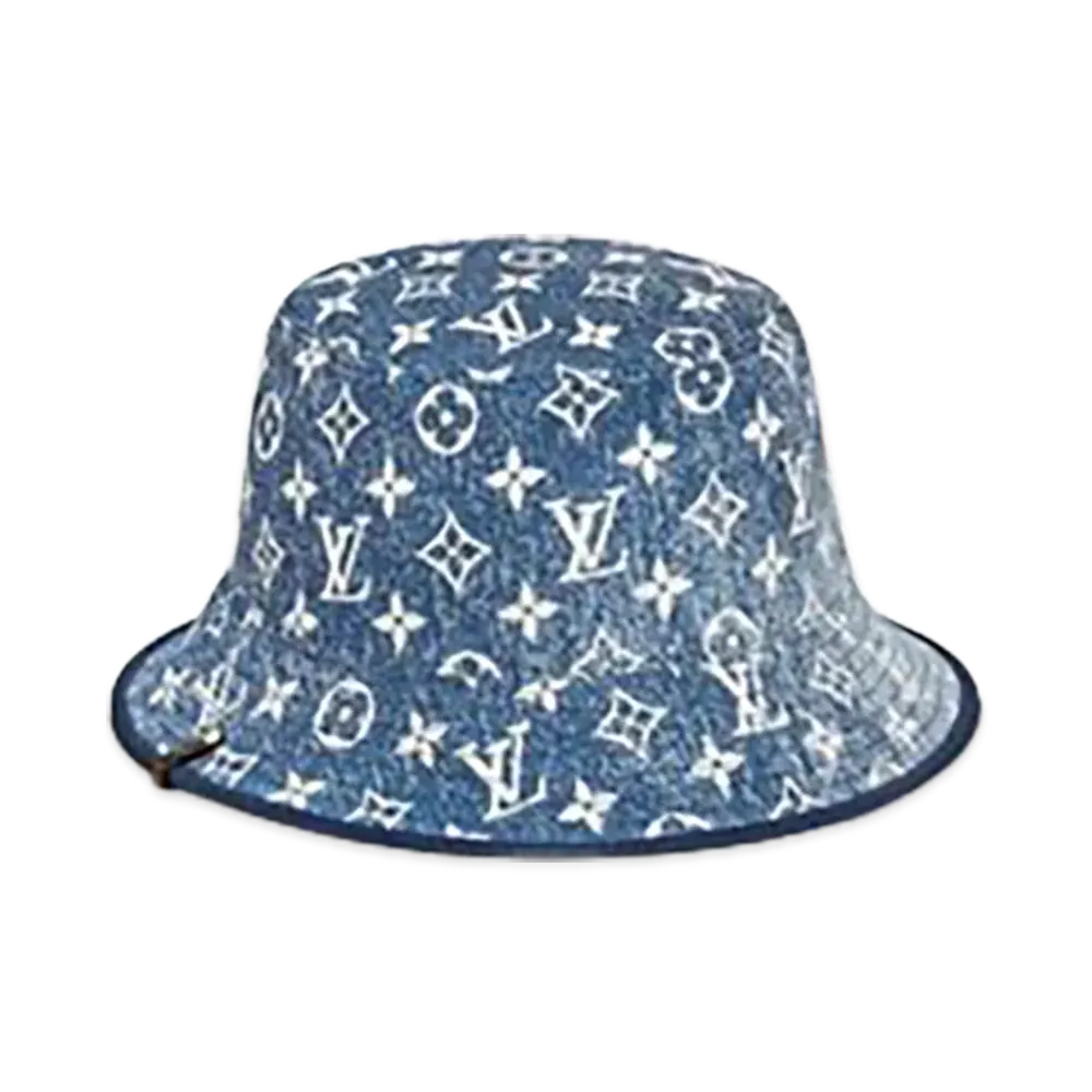 Louis Vuitton Monogram Jacquard Denim Bob Hat "Blue"