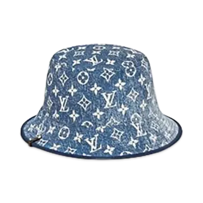 Louis Vuitton Monogram Jacquard Denim Bob Hat "Blue"