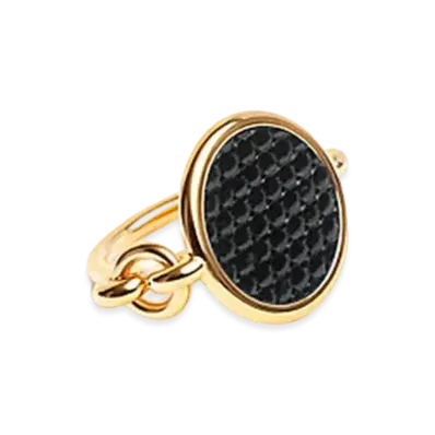 Hermes Heritage Equestre Ring Small Model "Noir/Gold"