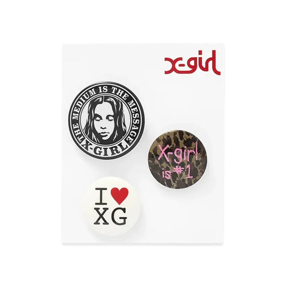 X-Girl Women's Button Badge Set "Murti"