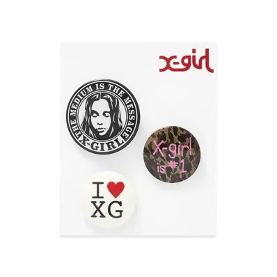 X-Girl Women's Button Badge Set "Murti"