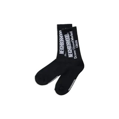 NEIGHBORHOOD x Dover Street Market Ginza Socks "Black"