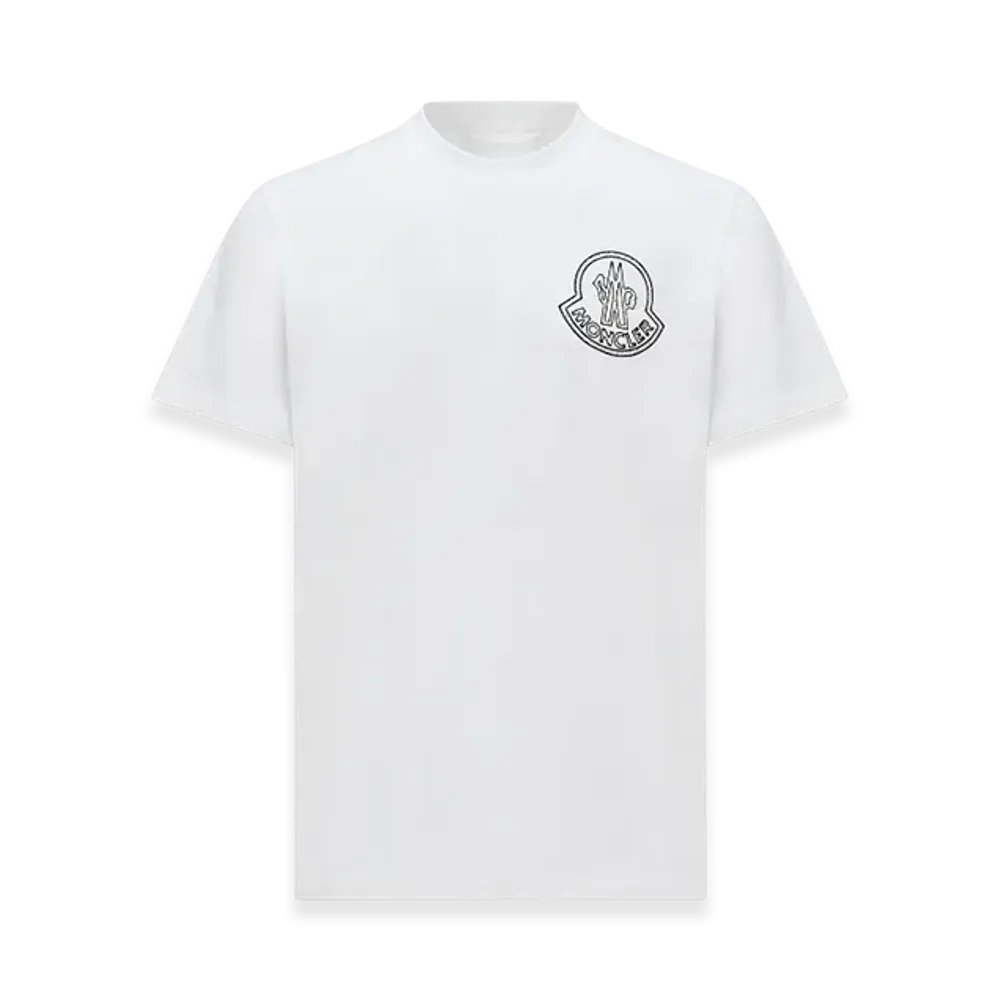 MONCLER Logo Cotton T-Shirt "White"
