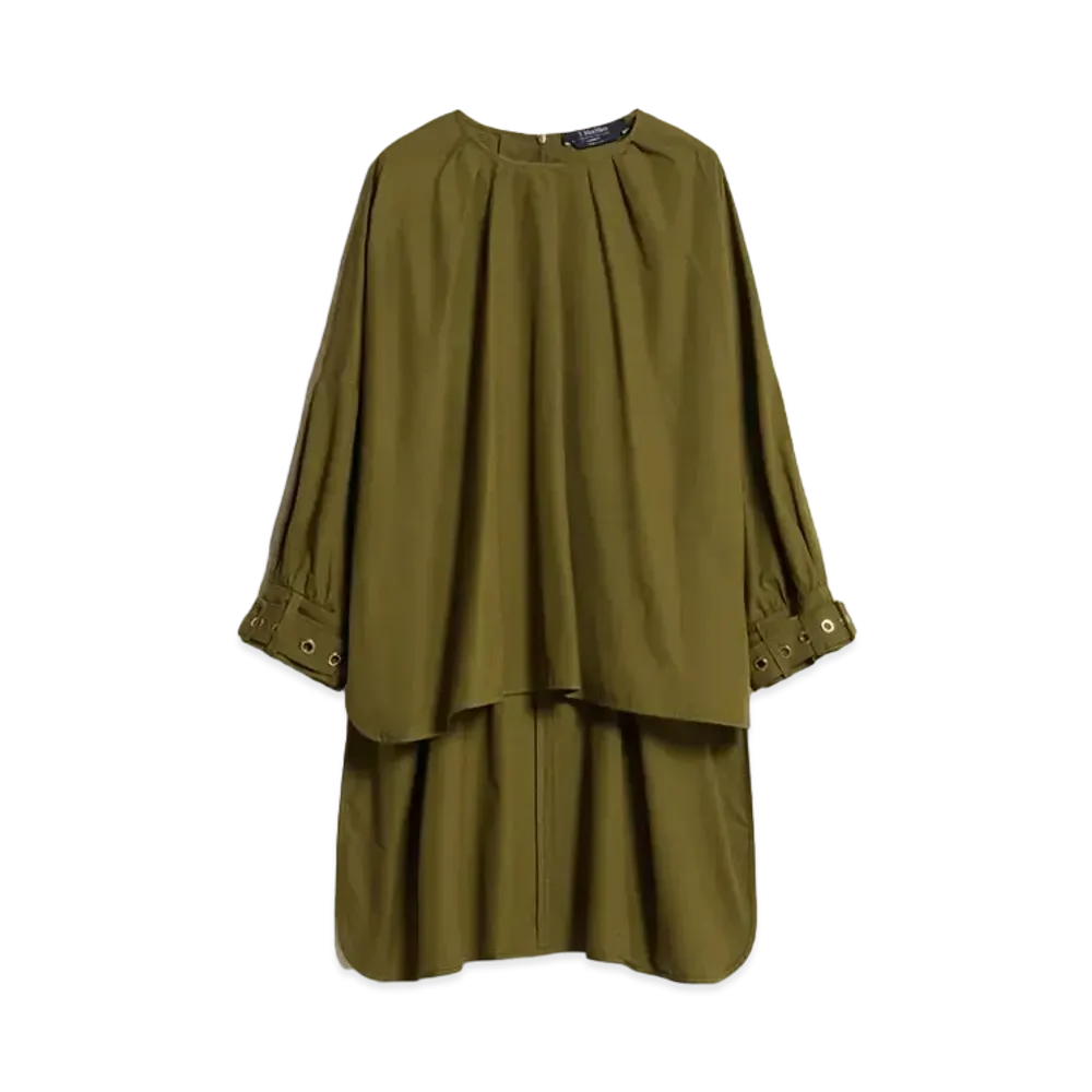 Max Mara Maya Soft Pure Cotton Shirt "Khaki"