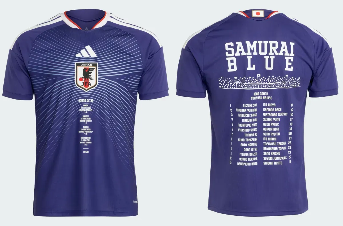 500着限定&シリアルナンバー入り！adidasから日本代表 2026 ホーム メモリアル ユニフォームが10/15より発売
