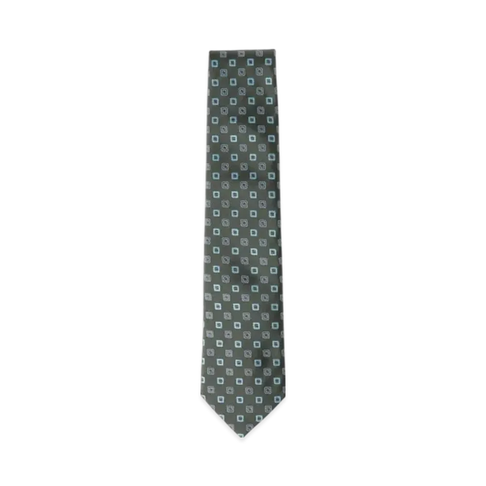 BEAMS Silk Pattern Tie "Green"
