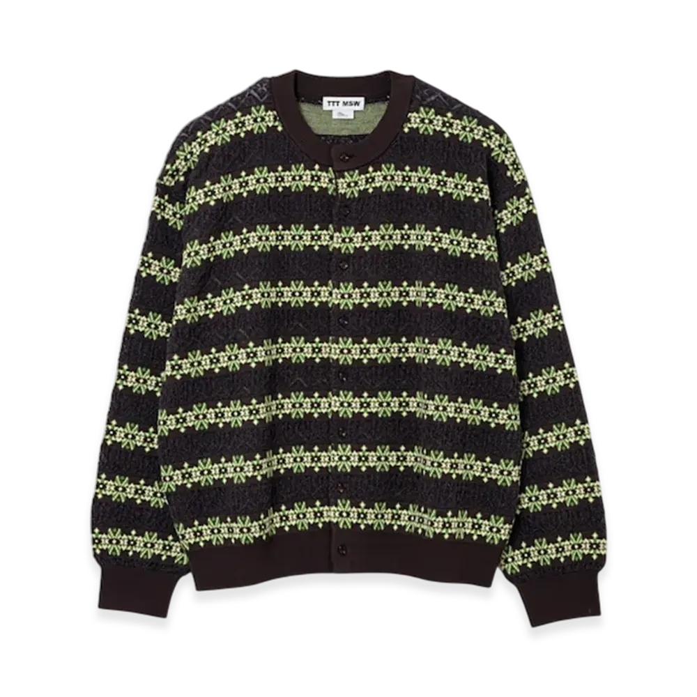 TTTMSW Crew Neck Cardigan "Brown"