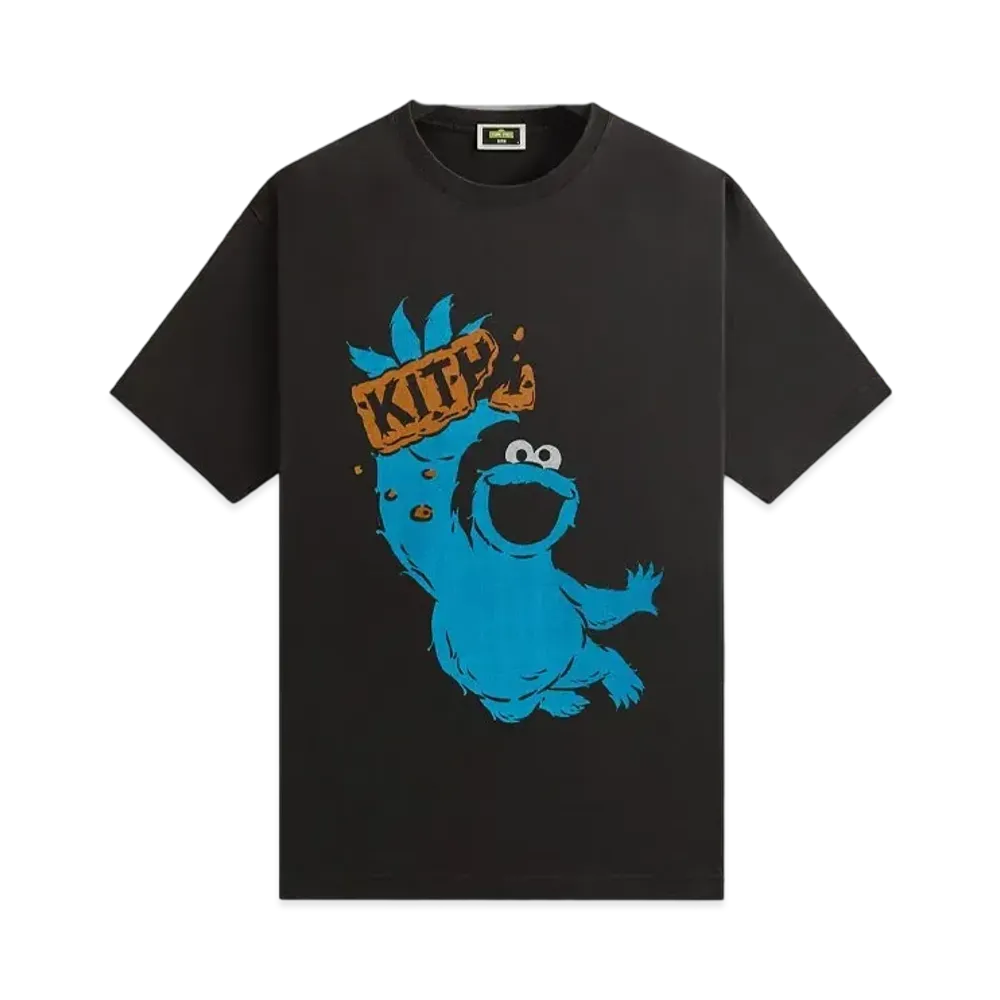 Kith x Sesame Street Cookie Monster Vintage Tee "Black"