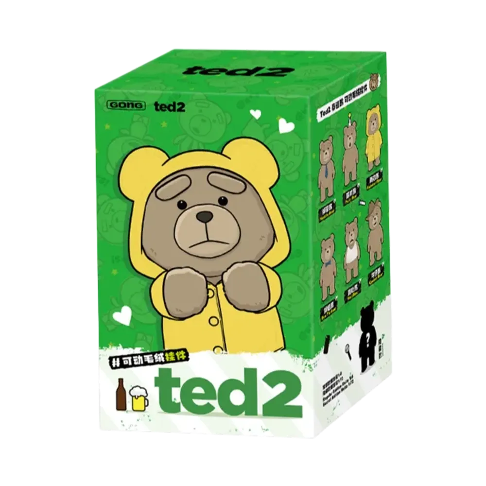 POP MART Ted2 Teddy Bear Action Plush Pendant Series [Piece]
