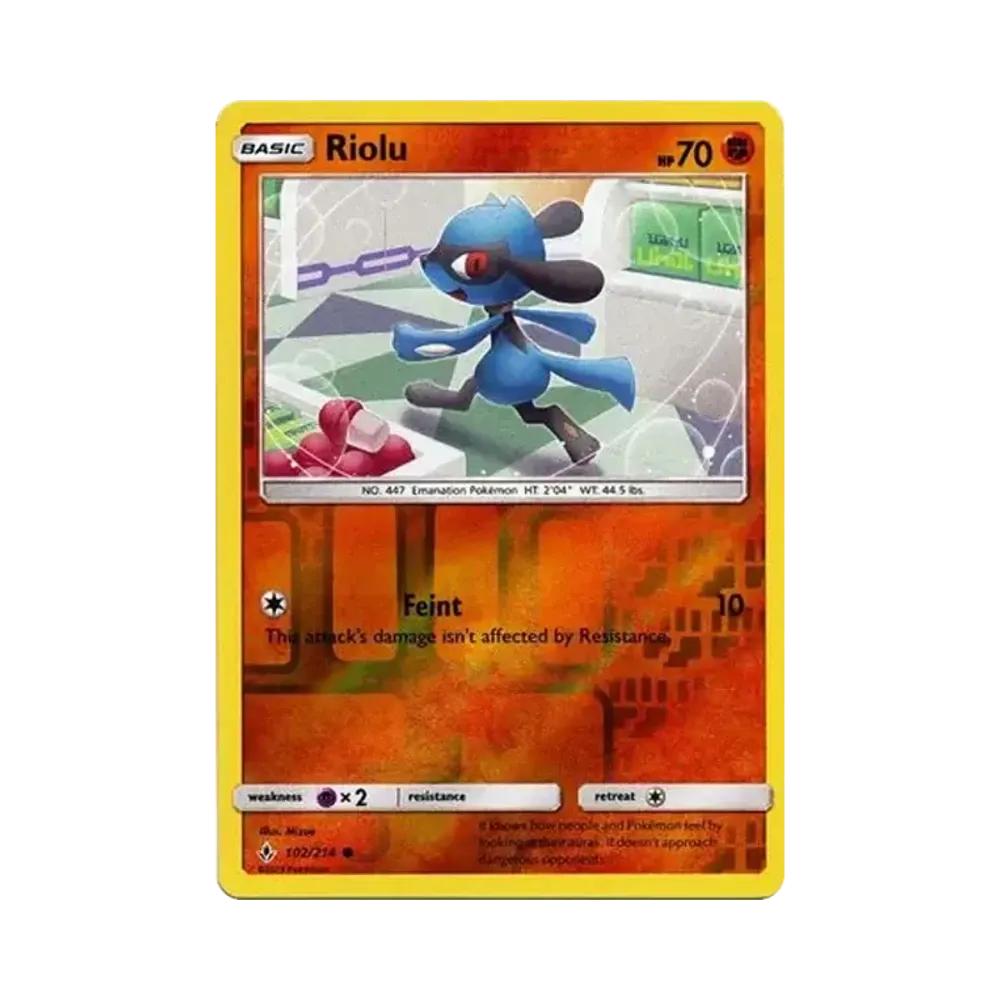 リオル C :リバースホロ [102/214]【英語版】(サン&ムーン「アンブローケンバンズ」)