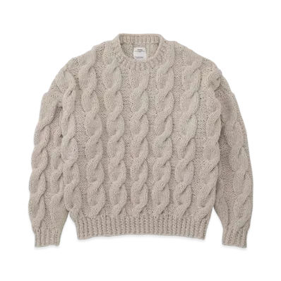 visvim Amplus Fisherman Hand-Knit "Ivory"