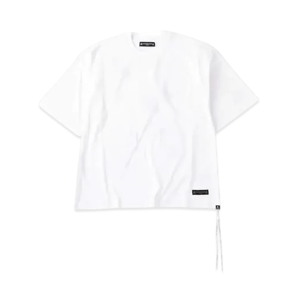 mastermind WORLD Boxy Cursive Logo Tee "White"