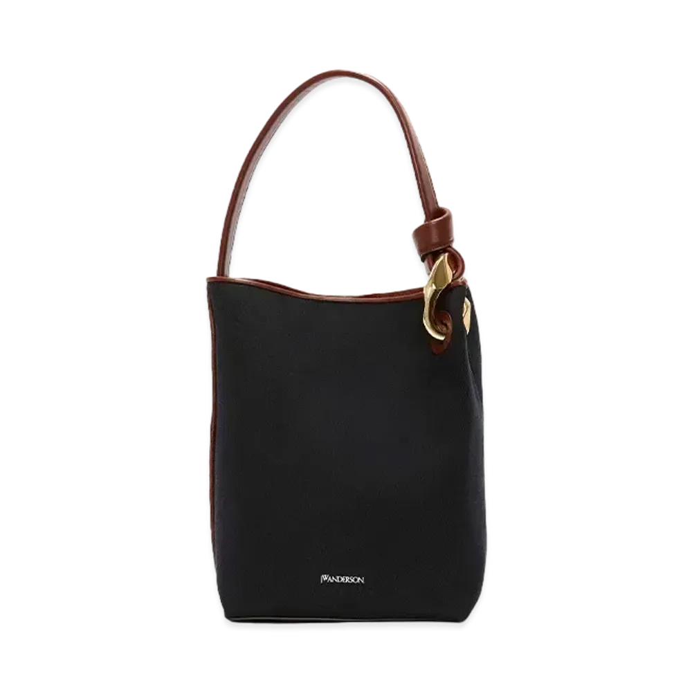 JW ANDERSON Corner Bucket Bag "Black"